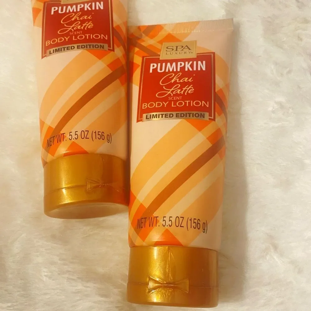 🛍️ Spa Luxury Pumpkin Chai Latte Scent Body Lotion Limited Edition 5.5oz-💥